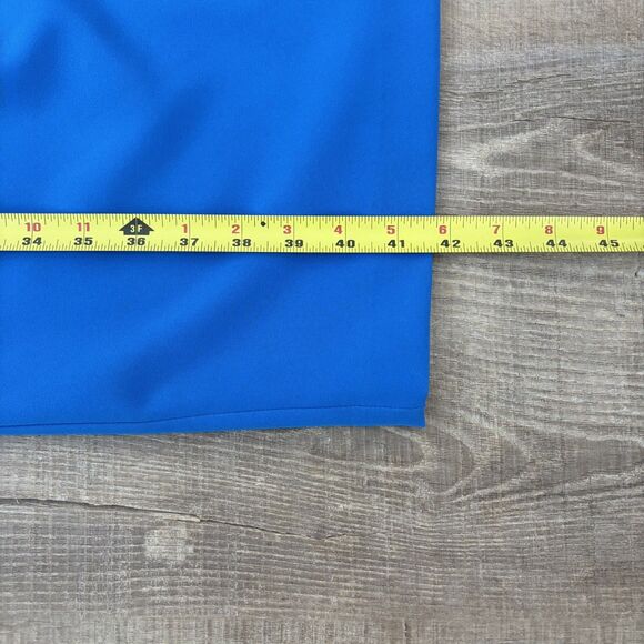 NWT Black Halo Womens Jackie O Blue Sheath Dress Size 14 Midi Celebrity Stretch - Picture 15 of 16